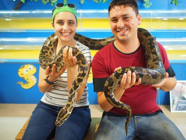 Me, Loren, and the snake by Erin Grace, CC BY-SA 2.0